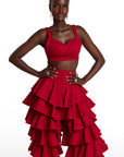 SERENA Crop Top in Red