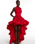 AMA Hi-low Dress in RED