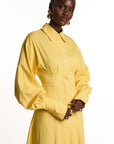 VERA Shirt Dress in Yellow
