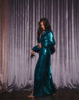 SAPPHIRE Sequin Wrap Dress