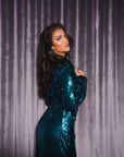 SAPPHIRE Sequin Wrap Dress
