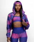 TESSA CROP WINDBREAKER JACKET