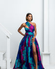 ZURI African print Maxi Infinity dress