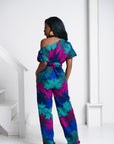 ZURI African print One Shoulder jumpsuit (3 LENGTH)