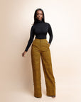 AGBANI African Print high waist trousers (3 LENGTH)