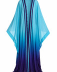 IRIS CHIFFON KAFTAN KIMONO