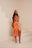 IZA ORANGE XL SILK SCARF