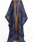 ANU BLUE CHIFFON KAFTAN KIMONO