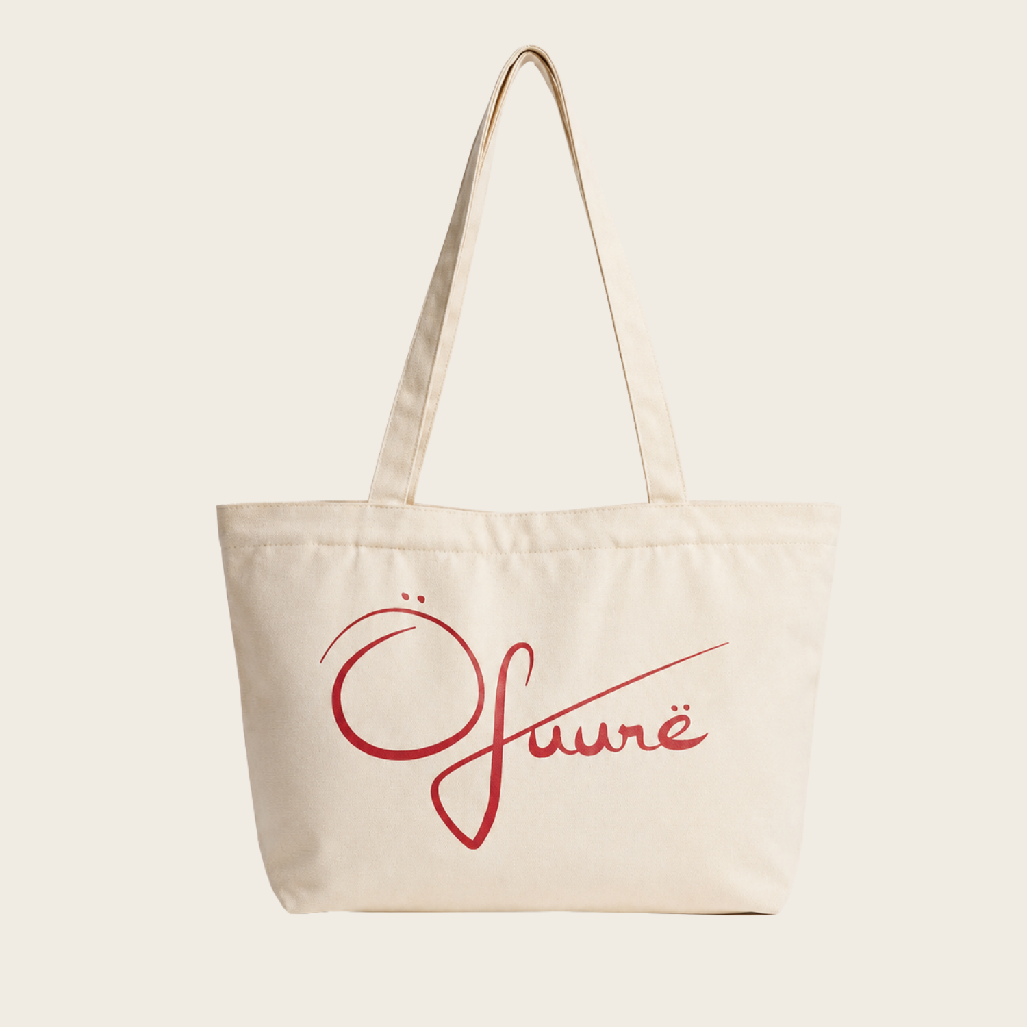 ÖFUURË Small Tote Bag in BEIGE