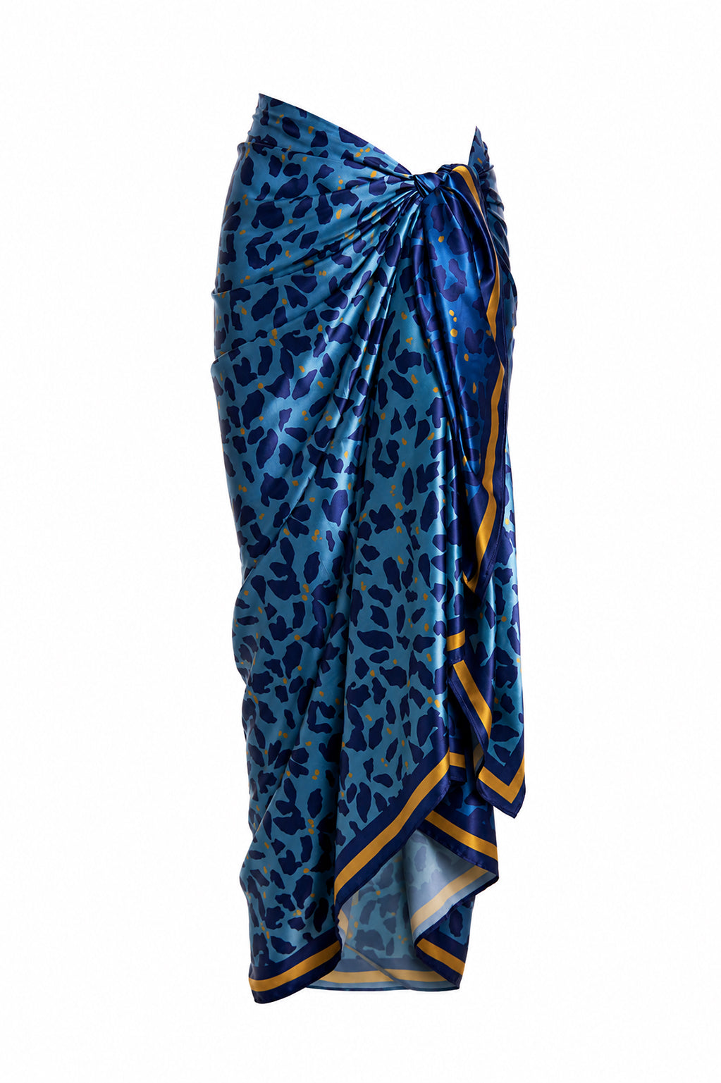 AZI BLUE BIG SILK SCARF