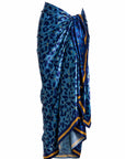 AZI BLUE BIG SILK SCARF