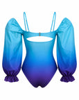 IRIS OFF SHOULDER PUFFY SLEEVE SWIMSUIT