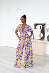 POSI African print infinity jumpsuit (3 LENGTH)