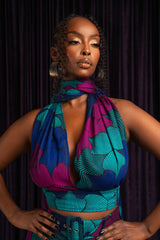 ZURI African print Infinity Top