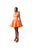Linen GRACE Mini Dress In Orange