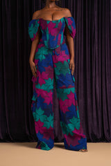 ZURI African Print Corset Top