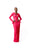STELLA RUCHED MAXI MESH DRESS