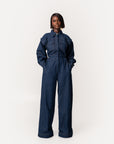 Denim Pinstripe JAKKI Jumpsuit