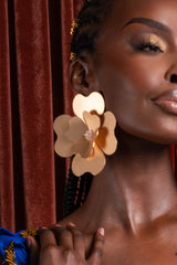 SATO earrings in MATTE GOLD