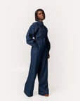 Denim Pinstripe JAKKI Jumpsuit
