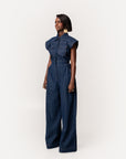 Denim Pinstripe JAKKI Jumpsuit