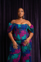 ZURI African Print Corset Top