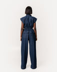 Denim Pinstripe JAKKI Jumpsuit