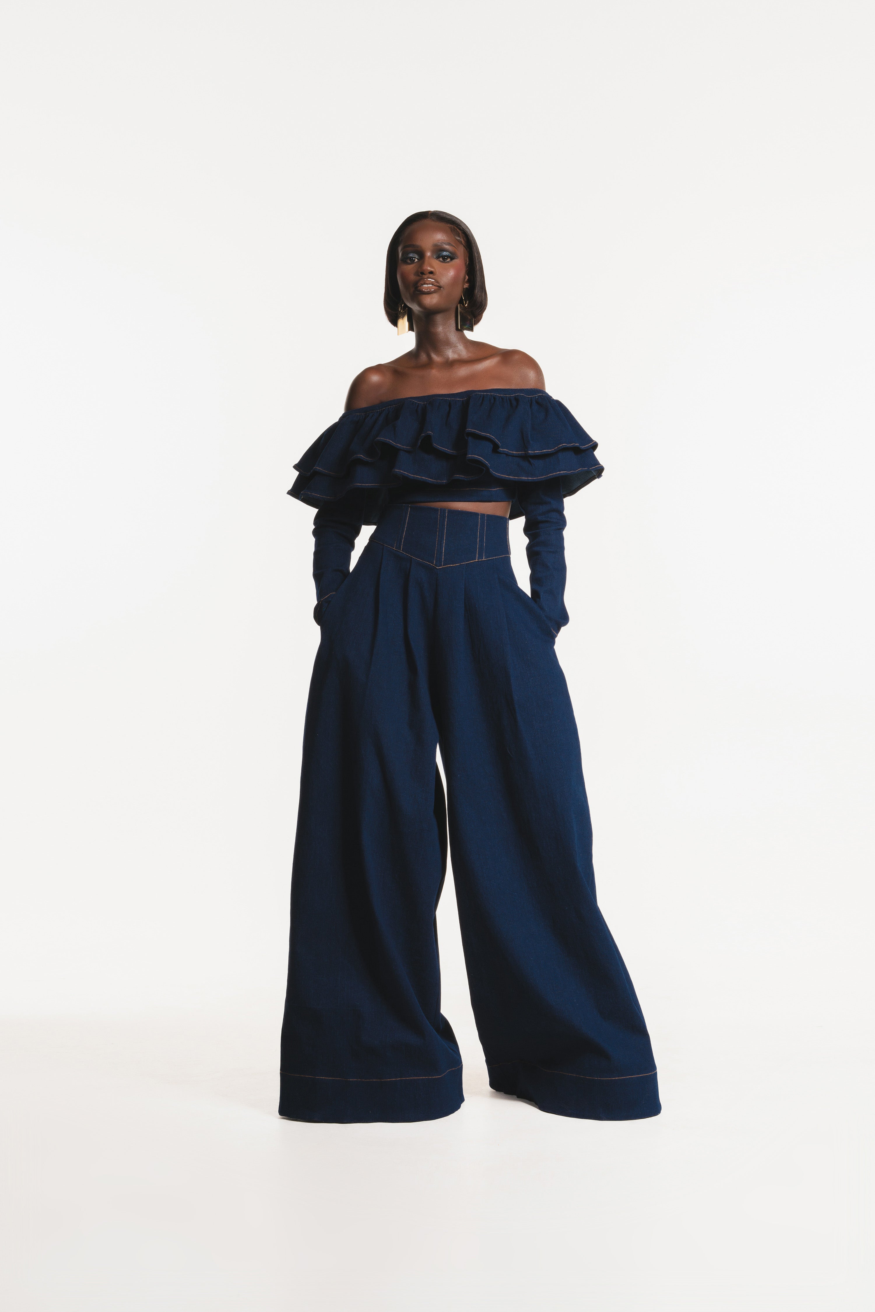 人気商品の中古品・新品・未使用品 Denim OFUURE – Pants Leg Wide KIARA パンツ