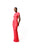 RAYE RUCHED MAXI MESH DRESS