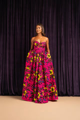 ESE African print Maxi Infinity dress