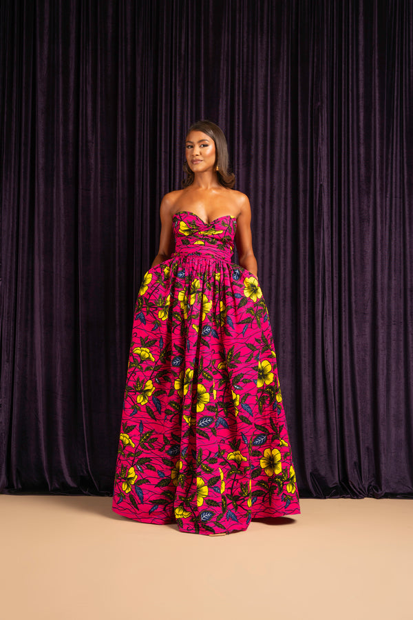 ESE African print Maxi Infinity dress