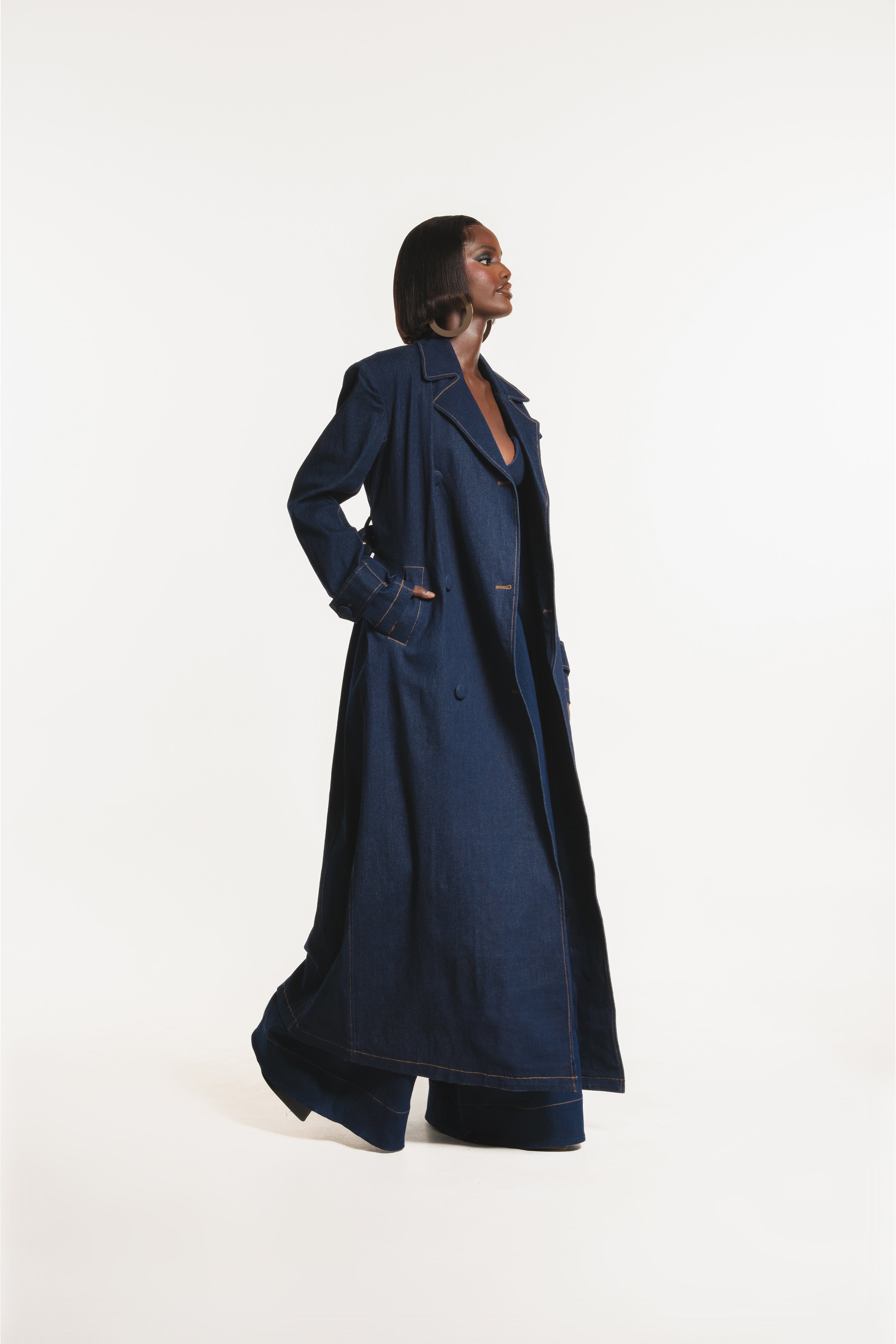 Denim ONO Trench jacket – OFUURE