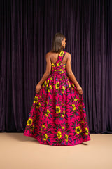 ESE African print Maxi Infinity dress