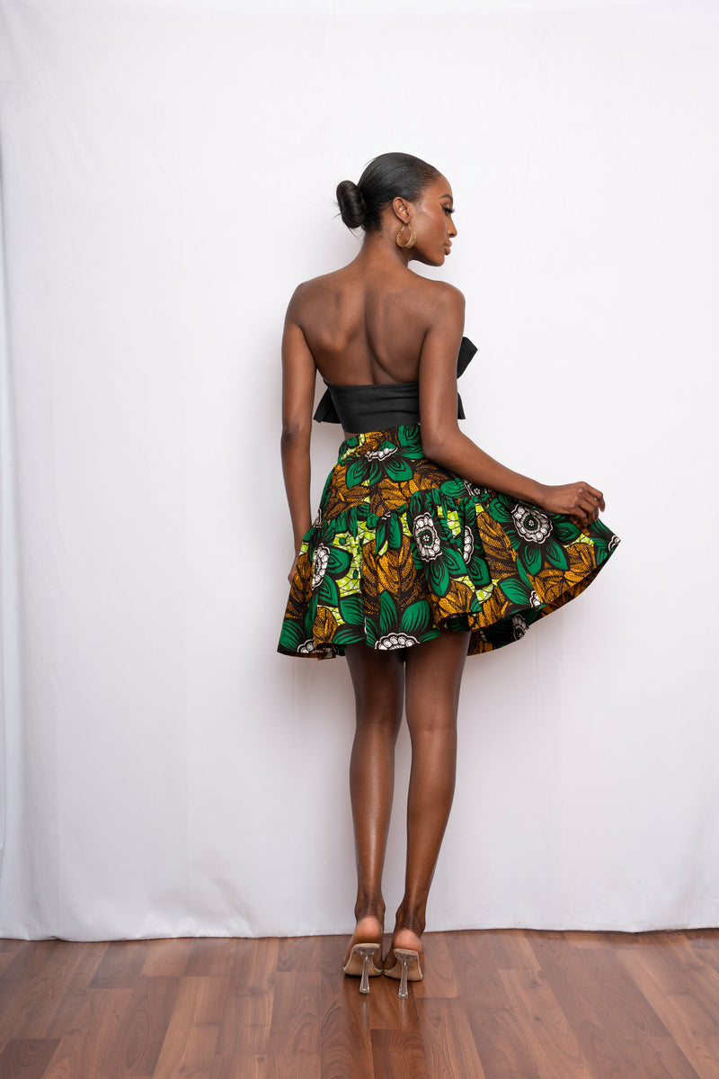 FLAIR African Print mini skirt -SAMPLE SALE