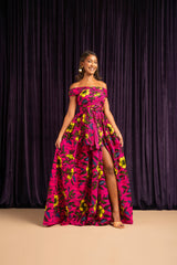 ESE African print Maxi Infinity dress