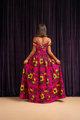 ESE African print Maxi Infinity dress