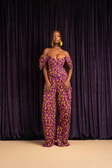 REMA African Print Corset Top