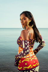ANU BURGUNDY LONG SLEEVE MAXI DRESS