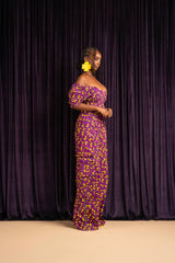 REMA African Print Corset Top