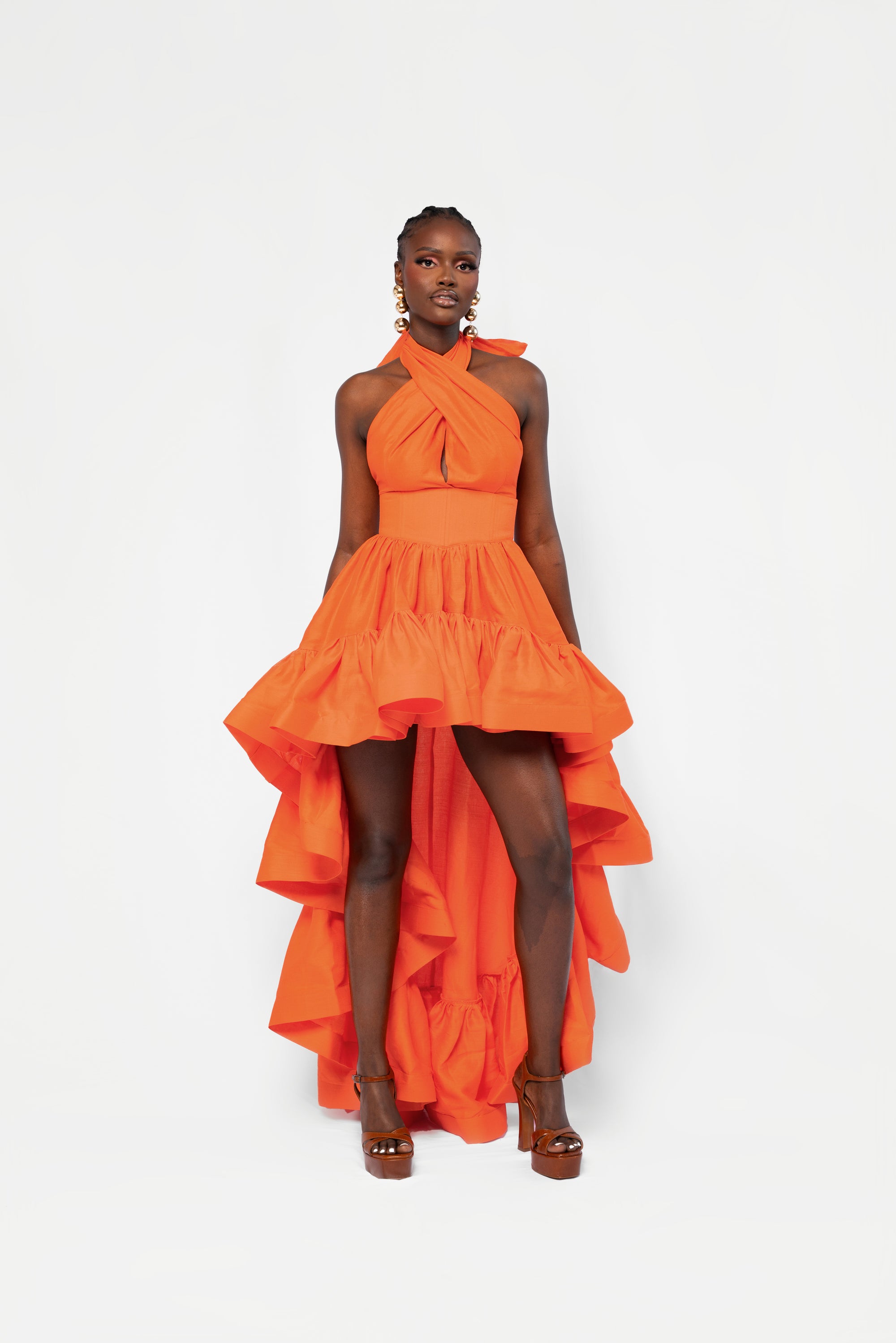 xiomar dress orange Petal - NEW! Shop our exclusive Xiomar Dress in orange & pink online now www.petalandpup.com.au #petalandpup