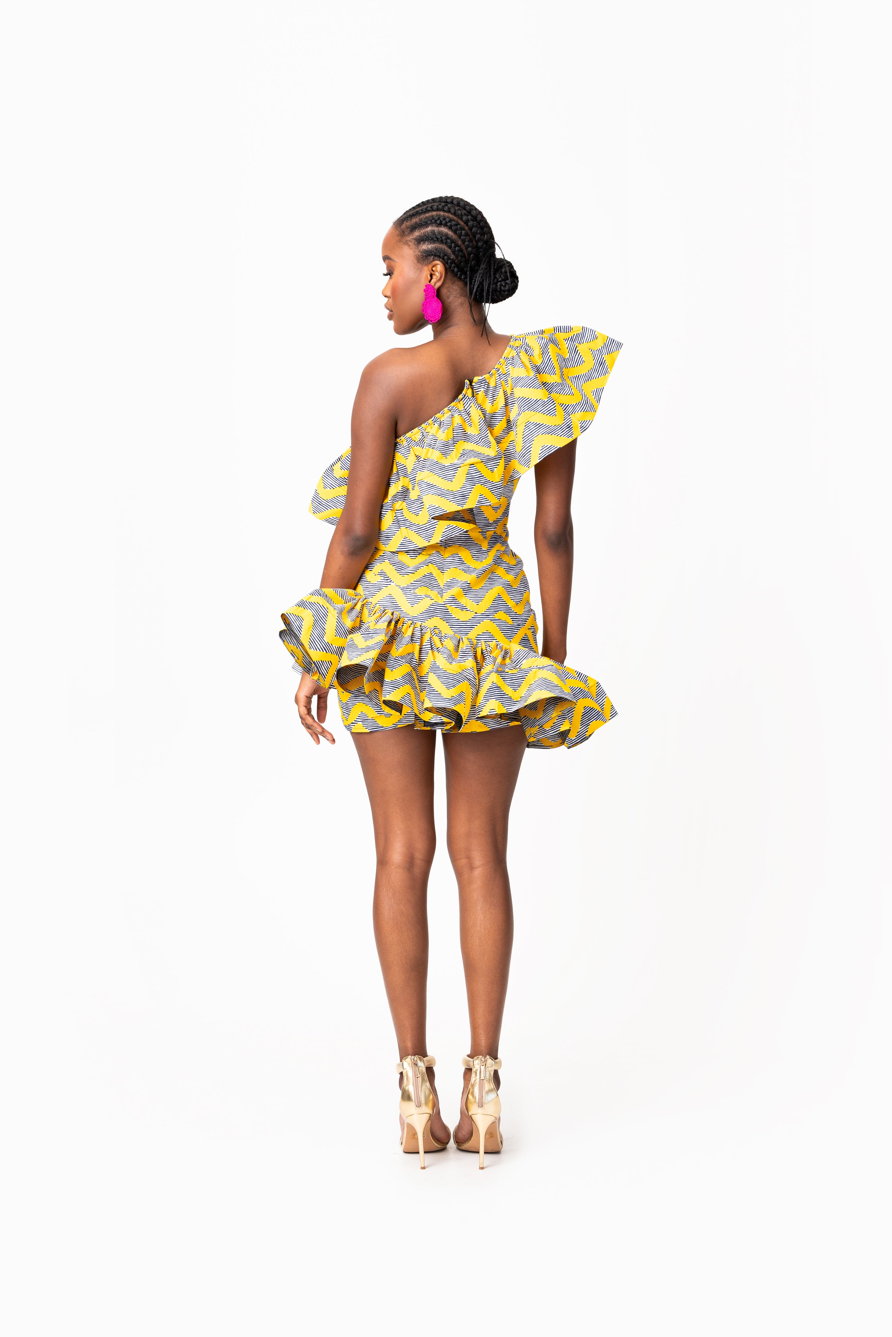 ワンピース theredthread S layered ruffle dress mini theredthread S layered ruffle dress mini