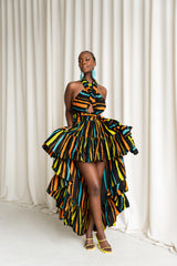 DELE African Print Hi-low Infinity Dress