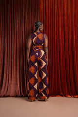 DORA African print Pantsuit WAISTCOAT