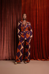 DORA African Print high waist trousers ( 3 LENGTH)