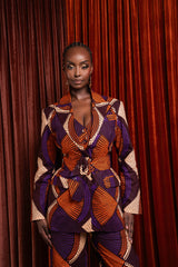 DORA African print Pantsuit BLAZER