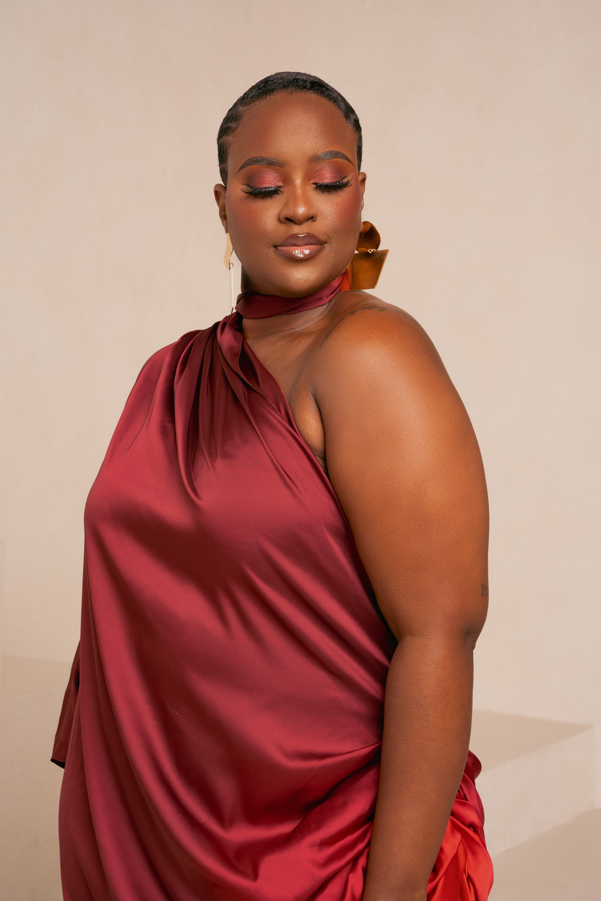 DAWN DRAPE MAXI DRESS OFUURE DAWN DRAPE MAXI DRESS OFUURE