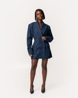 Denim Pinstripe NYLA Blazer Dress