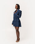 Denim Pinstripe NYLA Blazer Dress