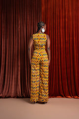 MOYIN African print Pantsuit WAISTCOAT