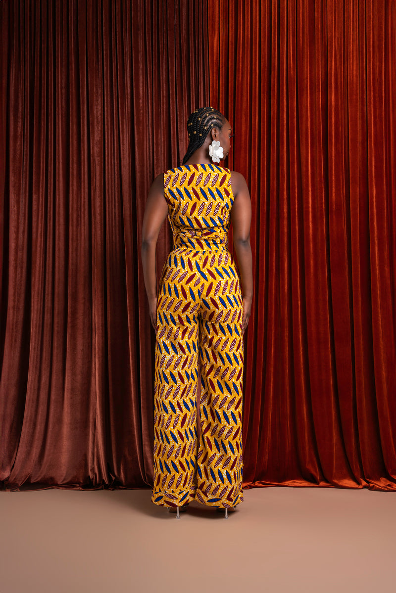 MOYIN African Print high waist trousers ( 3 LENGTH)
